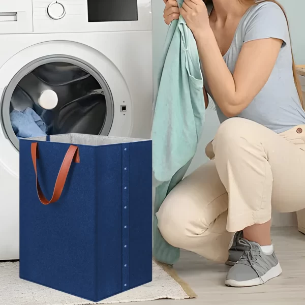 Large Laundry Basket,Waterproof Laundry Hamper Collapsible with Handles - Image 2